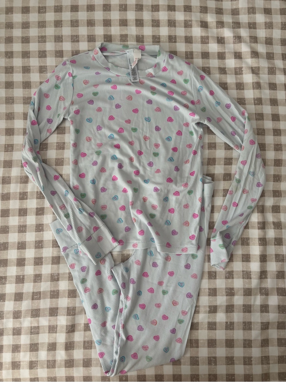 SKIMS Kids Pajama Set Candy Hearts